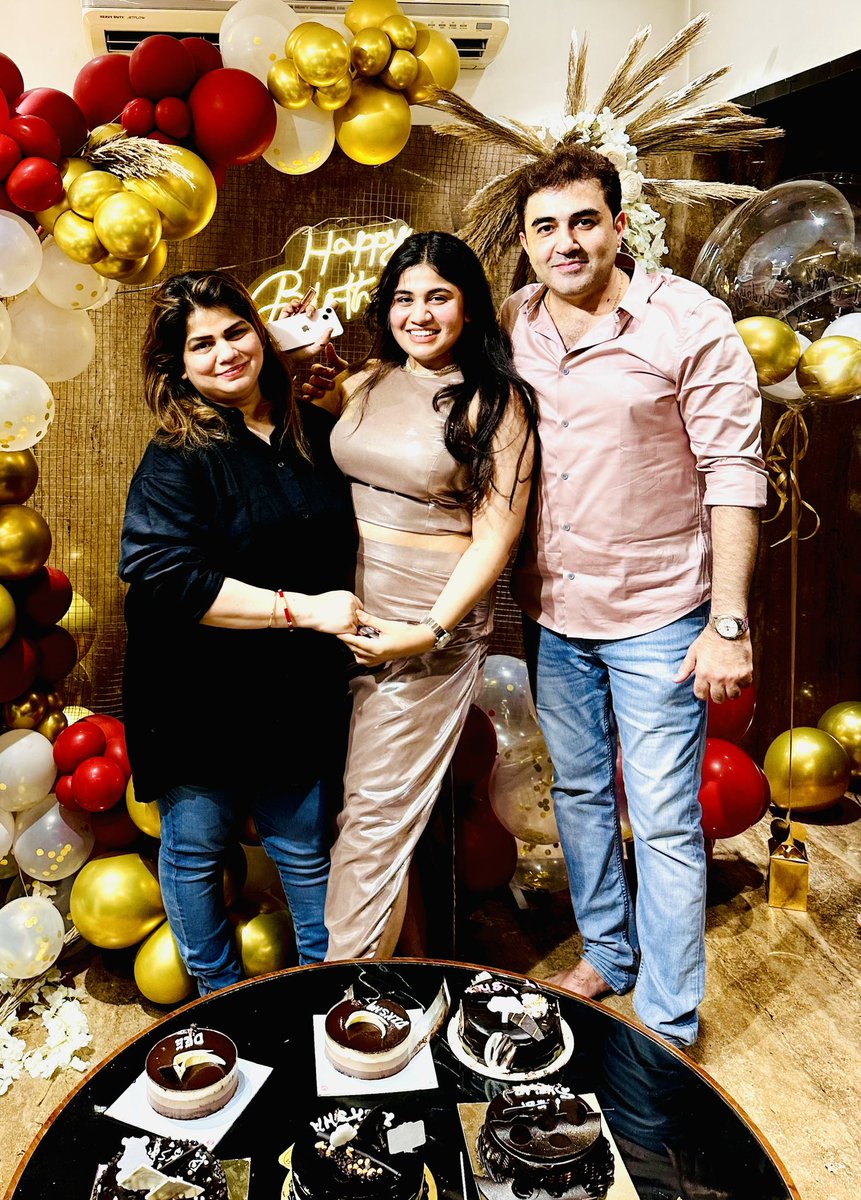 AmitShelarBJP's tweet photo. Midnight #Birthday Cake Cutting 🧿☺️❤️💎 #GlitterTheme ..Happy 19 th Birthday Beta 🧿🧿
Diksha Beta ❤️ Today is a very special day, and not just because it is your #birthday, but because it is the day when I first saw my angel. I have always thanked God for gifting me such a sweet little angel. I feel very much proud of being the father of a girl like you. For the first time I saw you crying, I promised myself that I will never let you cry in future. I will never let allow any obstacle to come in your way. I wish you get everything in your life today and always so that your life may prosper with marvelous things. When you were born, you made us laugh with joy and today when you are so grown up, you make us cry with joy on seeing you turn into such an accomplished and beautiful person. We don't have enough words to tell you what a wonderful daughter you've been and how proud you've made us all these years. On your Birthday today, you may have grown a year older, wiser, smarter, confident and street smart, but for us you will always remain our sweet little bundle of joy forever. You gave me so many precious moments in life, You are a true daughter, We are always there to support you. I #love you my sweet princess. Thanks for being in our life, Happy 19 th Birthday Beta.🧿❤️😘🧿
@diksha_shelar