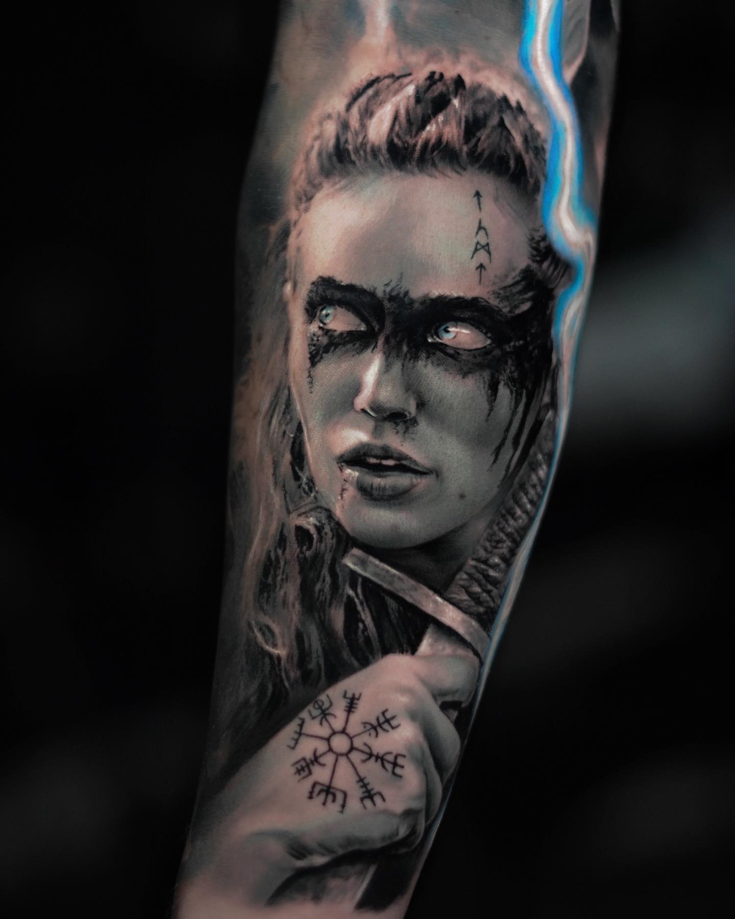 Tattoo Art Designs on X: Viking Women Warrior... ☆Tattoo Art By Tye  Tremblay ☆Location: Toronto,Canada ☆Instagram:@tyetremblay More Tattoo Art  On t.cowtOiAvW4b1 t.coOY4sPROg0T  X