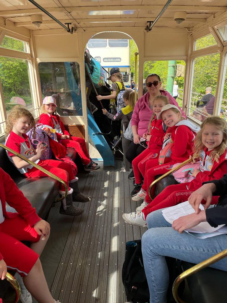 1stDunston's tweet photo. Back from a tremendous day.  Rainbows loved everything about it! Farm, friends, fun and riding the trams all a huge hit with us.  The Rainbows were blown away by seeing so many Rainbows, Brownies and Guides in one place. Happy times 😊 #GGDNDoBeamish @Girlguiding_DN https://t.co/W17mJYWRMU