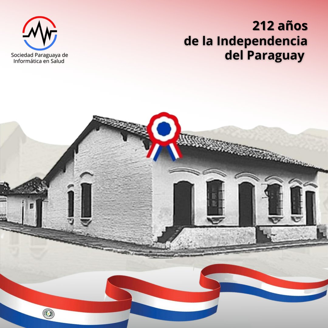 ISaludPy's tweet photo. Hoy celebramos 212 años de Independencia 🇵🇾❤️

¡Feliz Día a nuestro querido Paraguay!🎉

#independenciadelparaguay #212años #spis https://t.co/8szxdo8ZgA