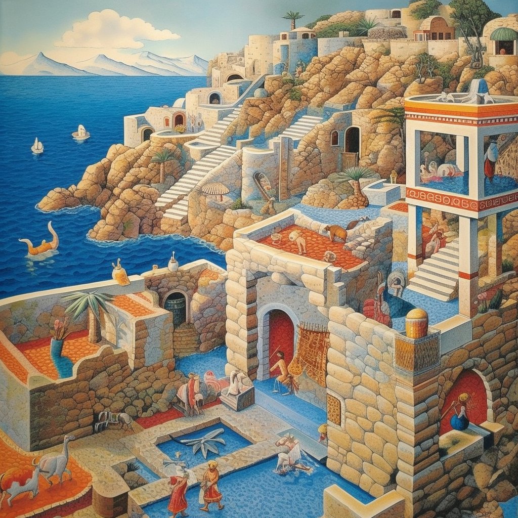 History____Geek's tweet image. 💡🏺 Amazing fact: The ancient Minoan civilization on the island of Crete (circa 2600-1100 BC) was known for its stunning frescoes and advanced plumbing systems! 🎨🚰 They even had flush toilets and running water in their palaces. 🏰

#MinoanCivilization #AncientCrete