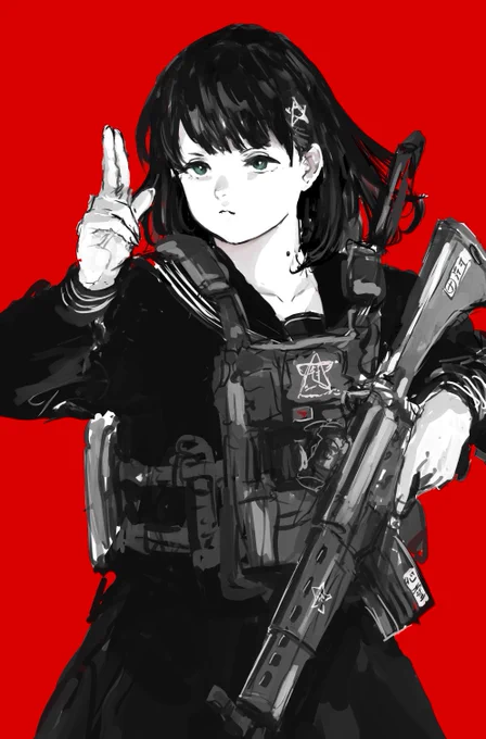 自分からのリクエストでパノラマサイトから黒鈴ミヲさんを描きました!リクエスト有難うございました!!!!破ァ!!!!