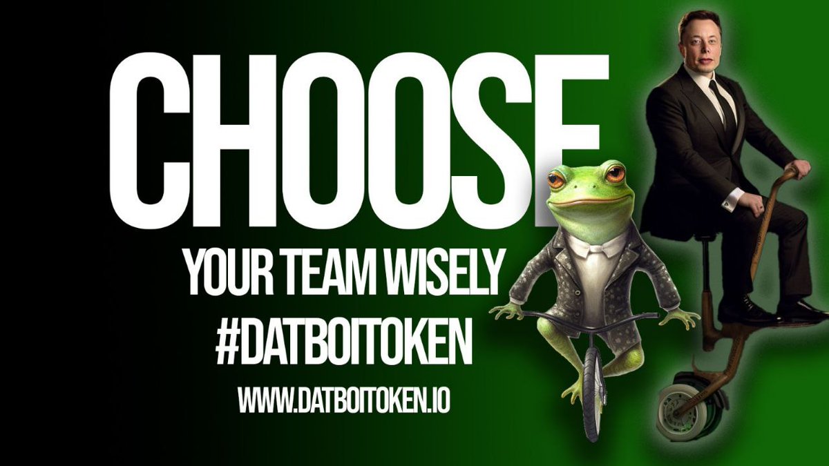 Whaddup, <a href="/elonmusk/">Elon Musk</a> you need to consider this #DatBoiToken he's rolling and here to stay!
#pepe #datboi #datboivspepe