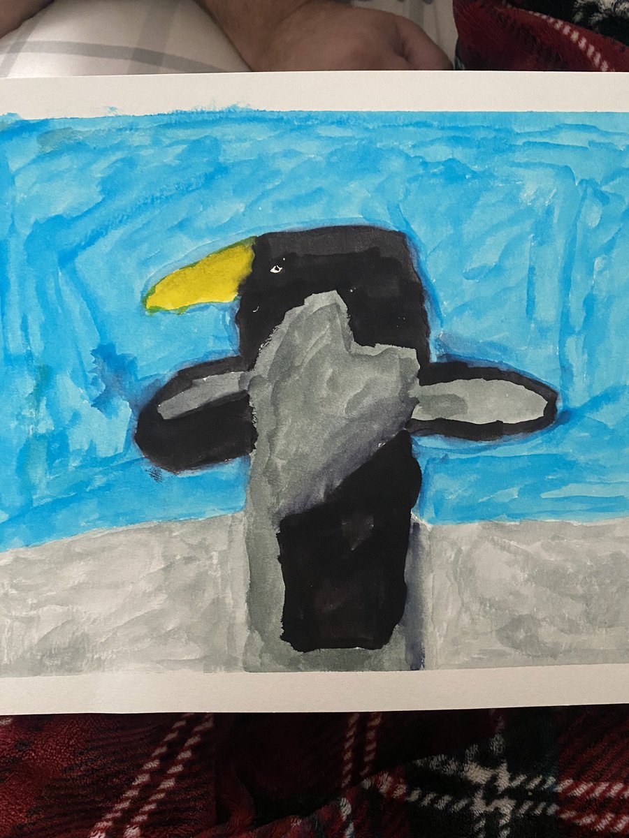ZombieTheNerd's tweet photo. Ducky made me the best present for Mother’s Day. My favorite penguin from my favorite little man. https://t.co/vGesEJZQrA