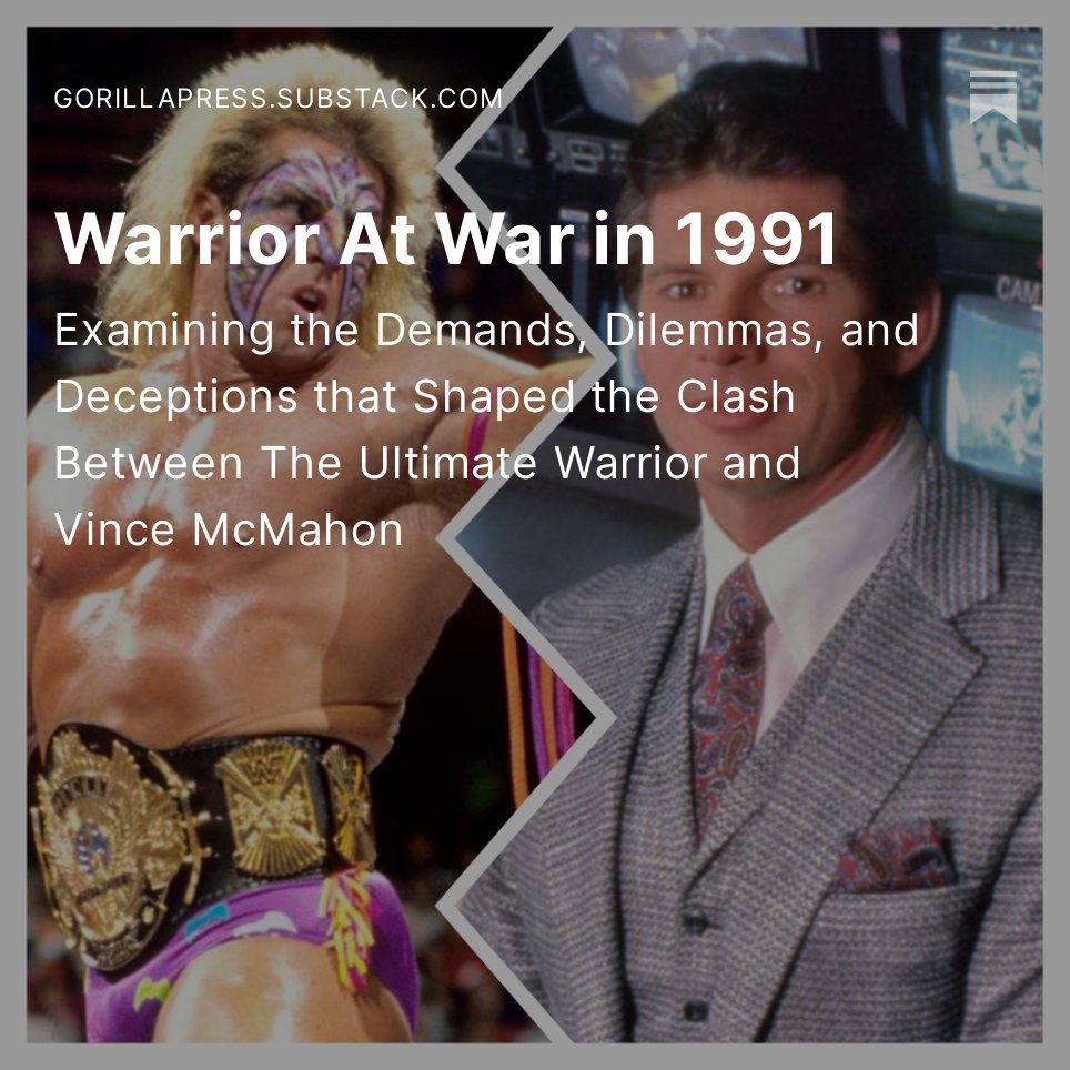 GorillaPressB's tweet image. Been a while...

gorillapress.substack.com/p/warrior-at-w…

#vincemcmahon #ultimatewarrior #wwe #wwf #wcw