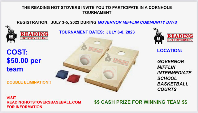 HotStovers's tweet photo. The Hot Stovers are holding a Cornhole Tournament at Community Days! Grab a partner and sign up today!  

Rules and registration can be found on our website

https://t.co/k0ZzU4Oc4H https://t.co/rnlVpLQ9Hc