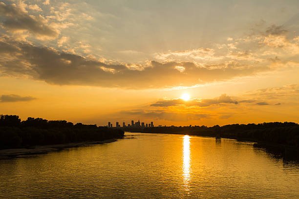 Evening view Skyscapers of Warsaw with Vistuala river 😊🌆

#photograghy #PhotographyIsArt #nature #springtime #community