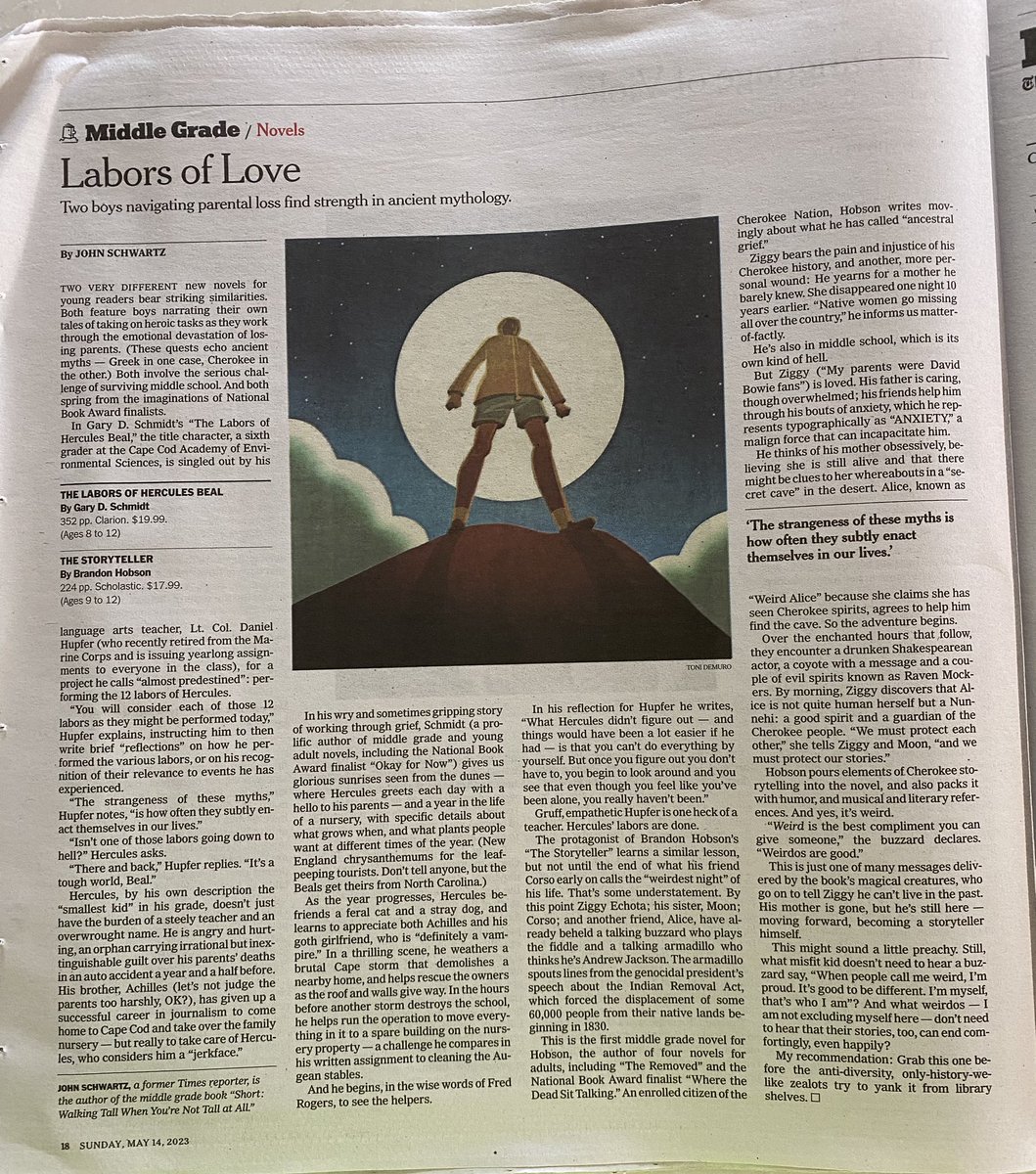 There is NOTHING like seeing your work in print. The rush never gets old. nytimes.com/2023/05/12/boo…