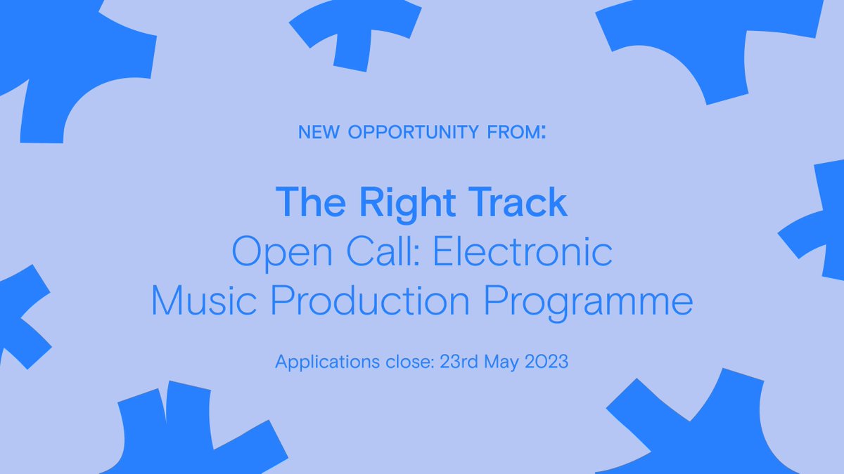 Opps Board 🔑 Calling all aspiring electronic music producers aged 16-25 – you can now apply for The Right Track’s six-week production programme! > bit.ly/40AmH05
