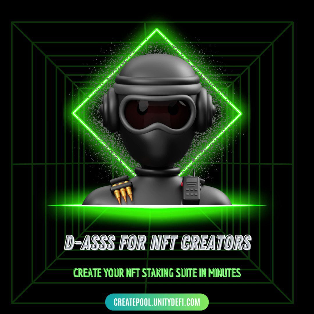 DEFIDASH_'s tweet photo. The 1st #NFT Staking pool launched by D-ASSS Protocol is live on @bnbchain!
You can now Stake your REVU WARRIOR #NFTs for Crypto rewards.
📢Create your NFT Staking suite in minutes🤩with #DASSS
https://t.co/VE84hAQo1m
#NFTCommuntiy https://t.co/GVJmGEfKe2