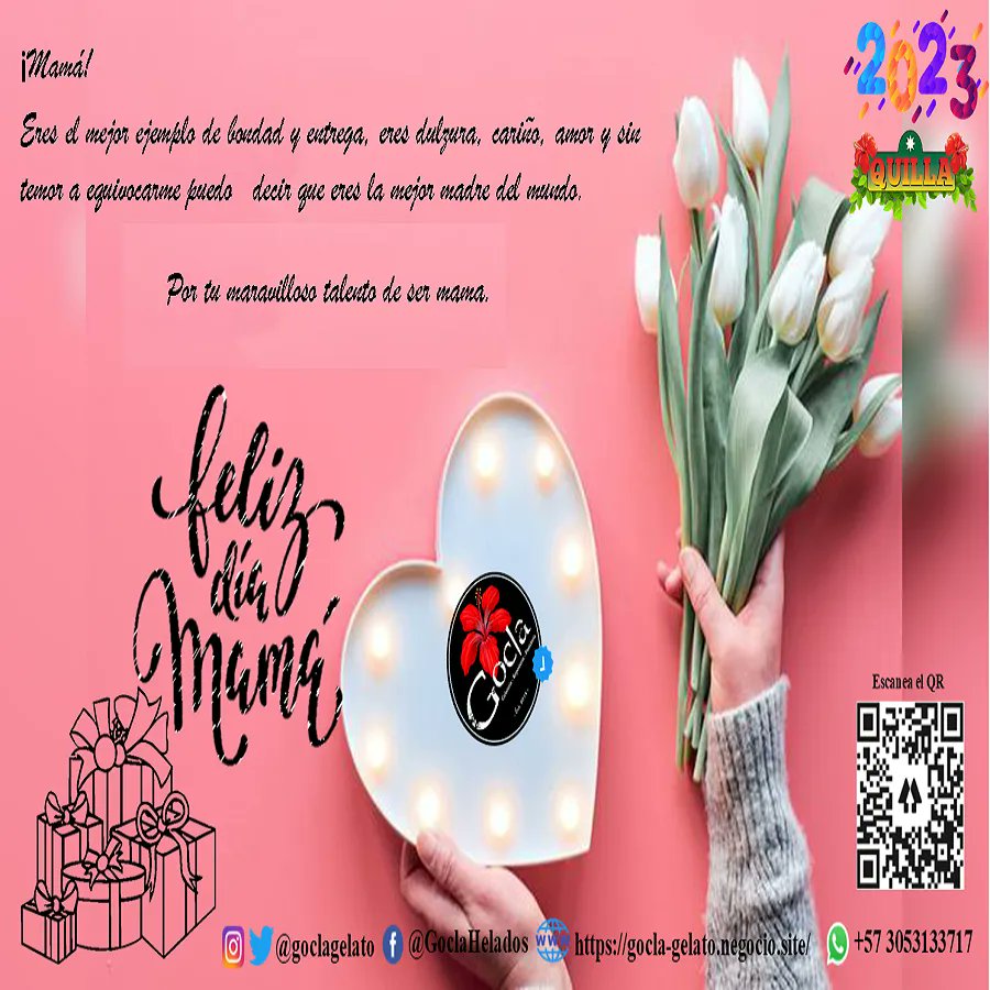 goclagelato's tweet photo. Ella es unica, ella es perfecta, ella es una luchadora, ella es mi madre
Feliz dia de las Madres

#EstiloGoclaGelato #GoclaGelato #Barranquilla #Colombia #Helados #Diadelamadre #MadresProtectoras #amor #sabiduria #BondaD #Barriosalaobra #Todosalparque #Plazadelapaz #Diaespecial https://t.co/0Z2Ll5ok2k