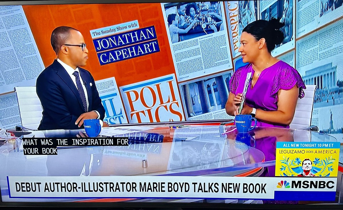 Thanks to Jonathan Capehart for having me on to talk about my debut book Just a Worm and for making me laugh when I was SO nervous! #debutbook #picturebook #authorlife #illustrator #author