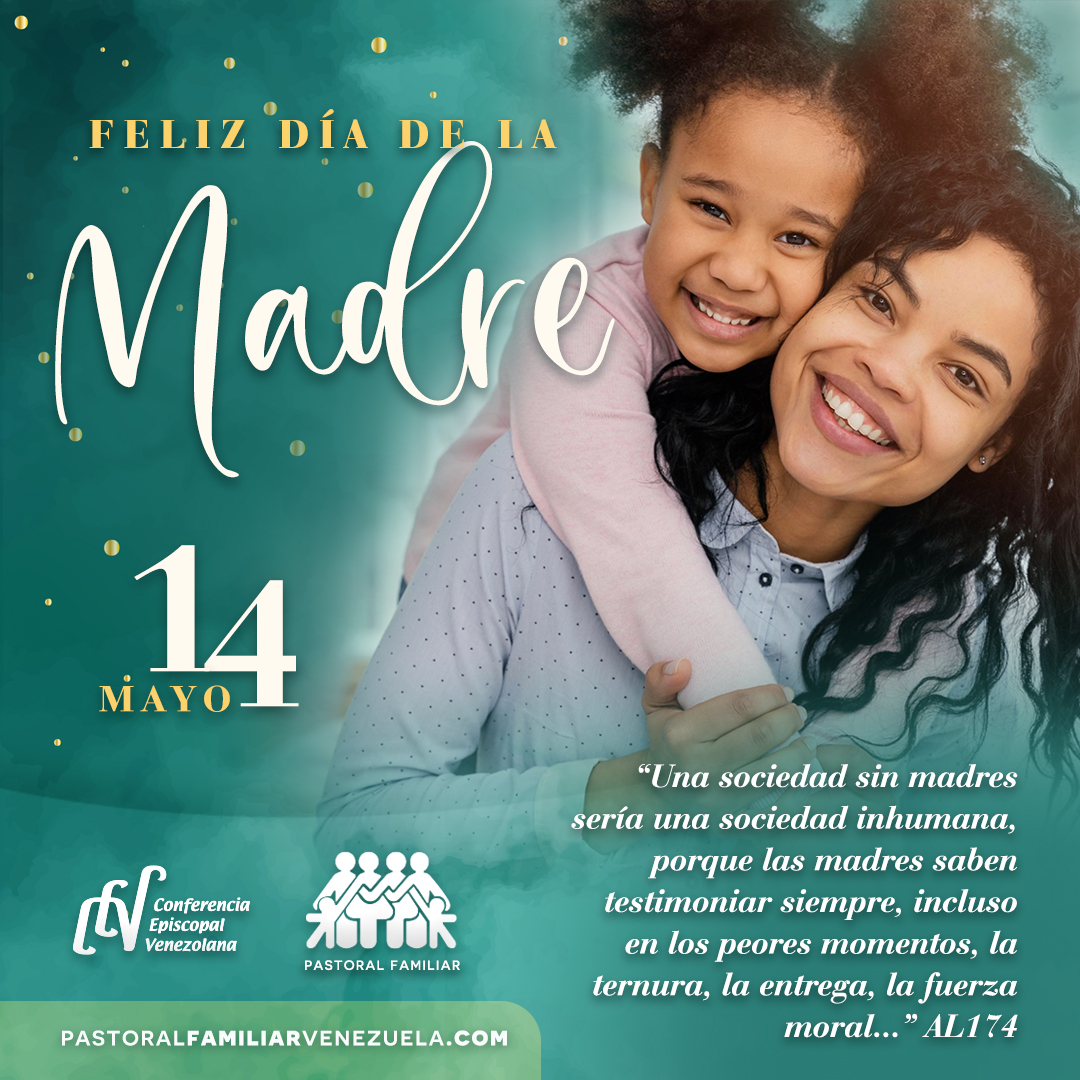 PFamiliarVzla's tweet photo. La Pastoral Familiar le desea un feliz día a las madres venezolanas 💕

“Una sociedad sin madres sería una sociedad inhumana, porque las madres saben testimoniar siempre, incluso en los peores momentos, la ternura, la entrega, la fuerza moral...” AL174

#felizdiadelamadre https://t.co/NBPFFeWJLV