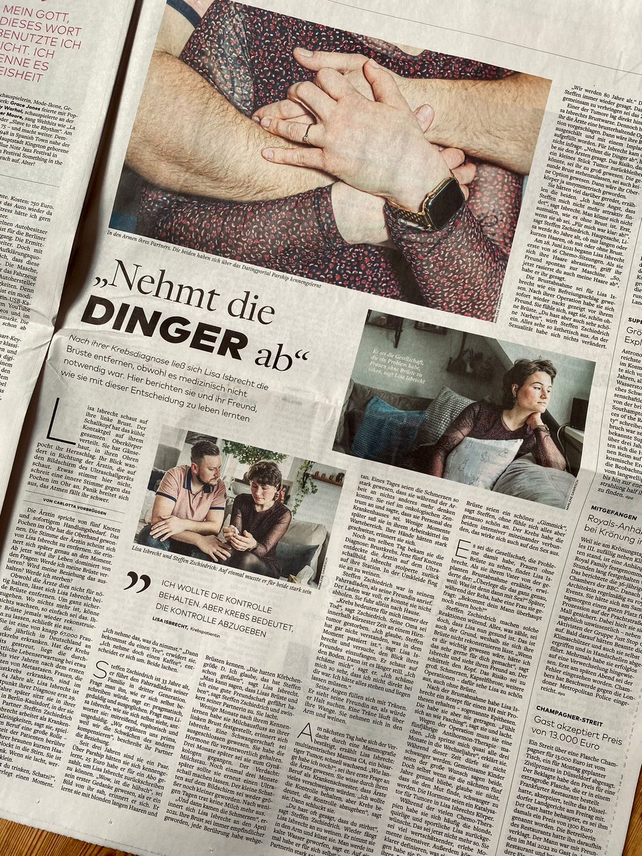 CVorbruggen's tweet photo. „Du hast oft gesagt, dass du stirbst."
Eine Geschichte über eine junge, mutige und warmherzige Frau, eine inspirierende Liebe und das erbarmungslose Schicksal. Heute in der Welt am Sonntag und online. https://t.co/NFLjS083cM