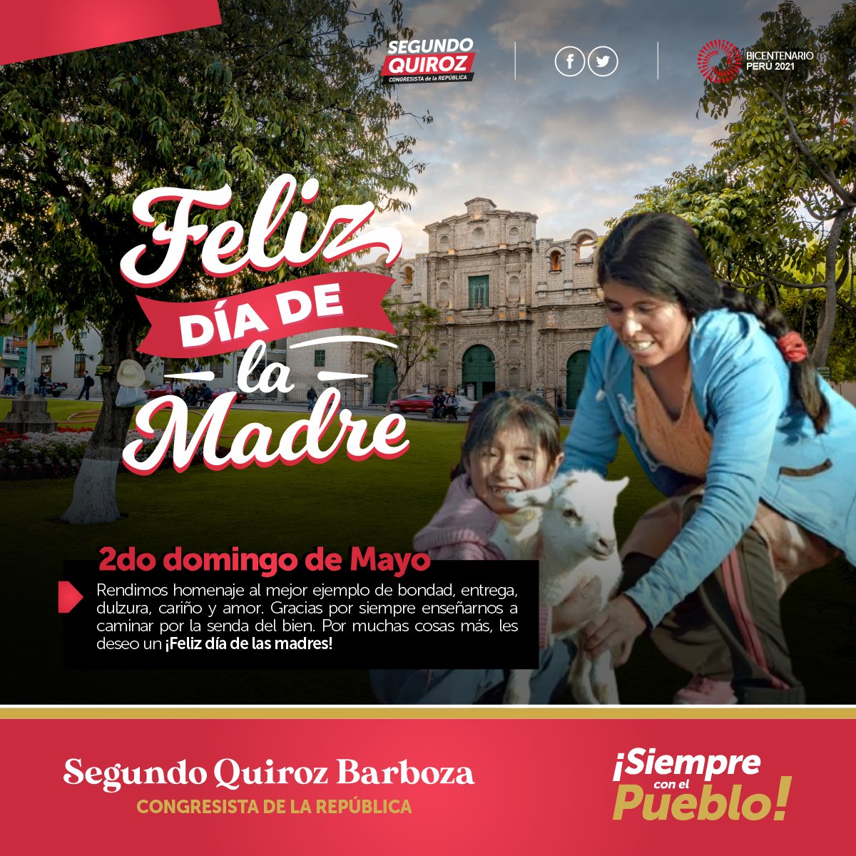 ¡#Feliz #DiaDeLaMadre!
Que este #domingo podamos compartir en familia, honrando y valorando a nuestro ser más amado, ¡a nuestras queridas madres! Asimismo, elevemos una plegaria a aquellas #mamás que se volvieron nuestros ángeles y nos cuidan desde el cielo.