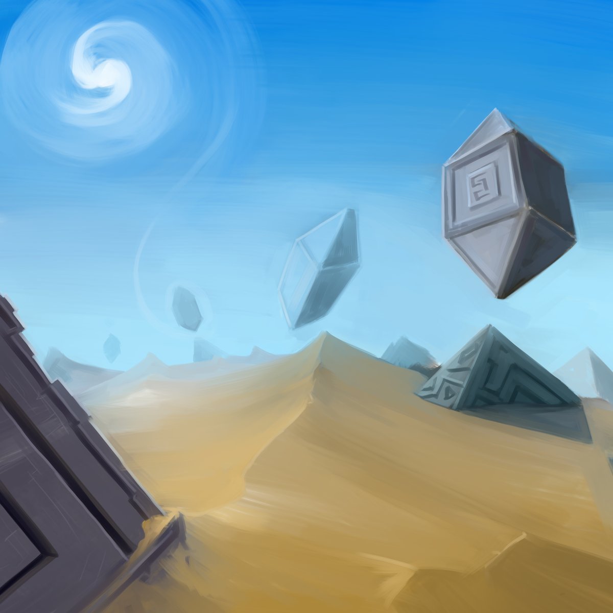 PlanetJoachim's tweet photo. 1 hour paint sketch from yesterday. #painting #art #daytime
#CreativeLandscape
#ExperimentalArt
#SurrealStructures
#ArtisticExploration
#Conceptart
#Artjourney
#oilbrush #alien #dessert #landscapes #liminalspace https://t.co/kiJklgtyxy