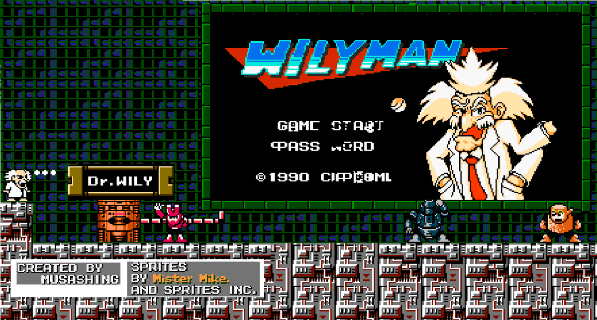 Musashingman's tweet image. AIにイラストを描いてもらったワイリー博士
（大変長らくお待たせしたのとなんかバグったのでもう一回上げ直しました...)
#ロックマン #ロックマン2 #ロックマン3 #ウッドマン #ハードマン #マグネットマン #ワイリー