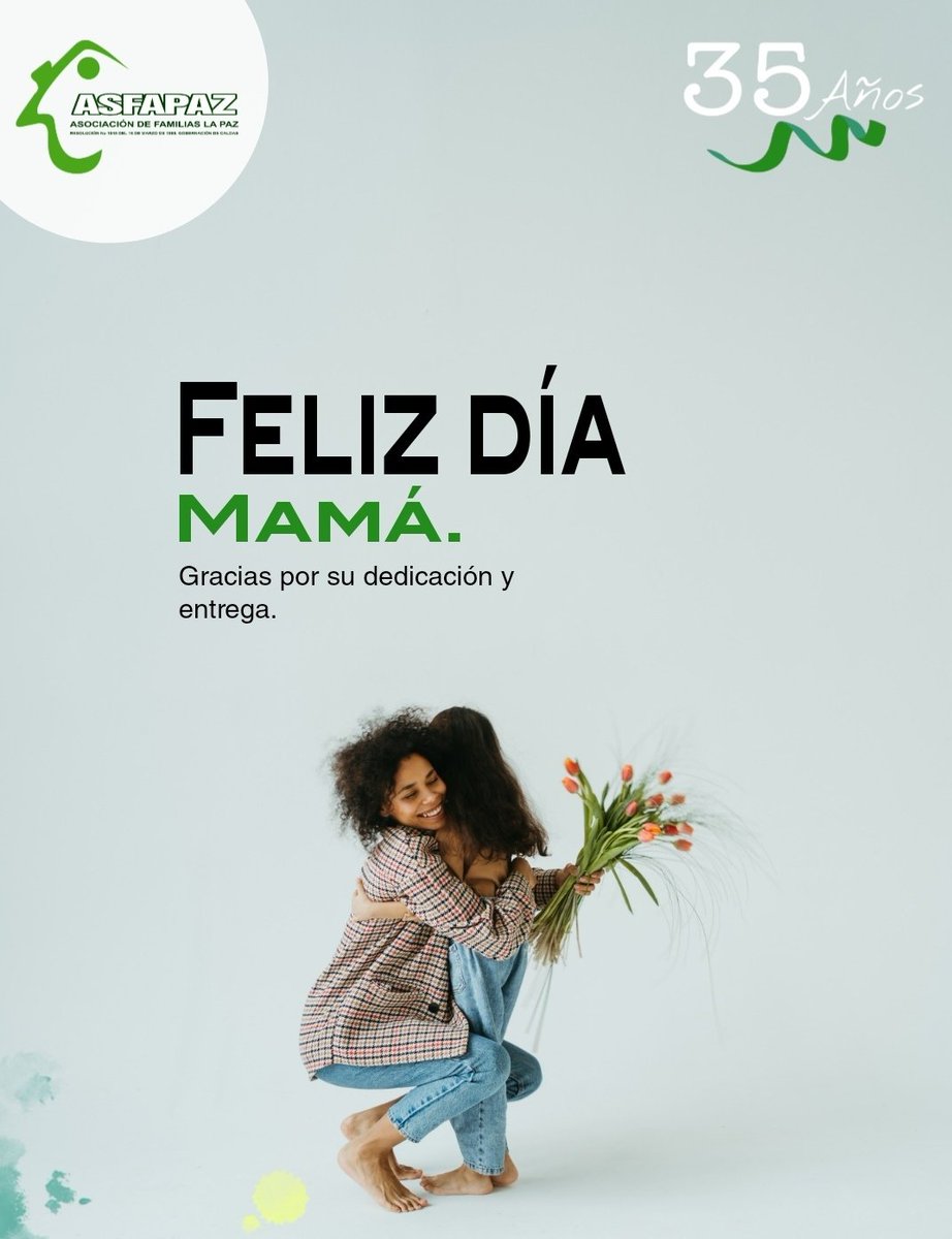 asfapaz's tweet photo. ¡Feliz día mamá!  #felizdiadelamadre https://t.co/c1RR0ehBG9
