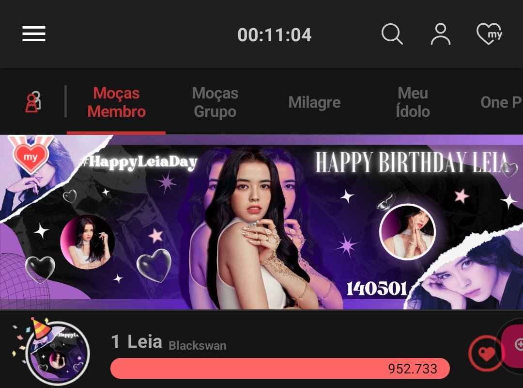 ForAyumiProject's tweet photo. FALTAM 11 MINUTOS, VOTEM ‼️
O Segundo lugar está ganhando muitos votos, joguem os corações agora
#LEIADAY
#HAPPYLEIADAY
#OURPRINCESSLEIA https://t.co/uRNIFOGLyA
