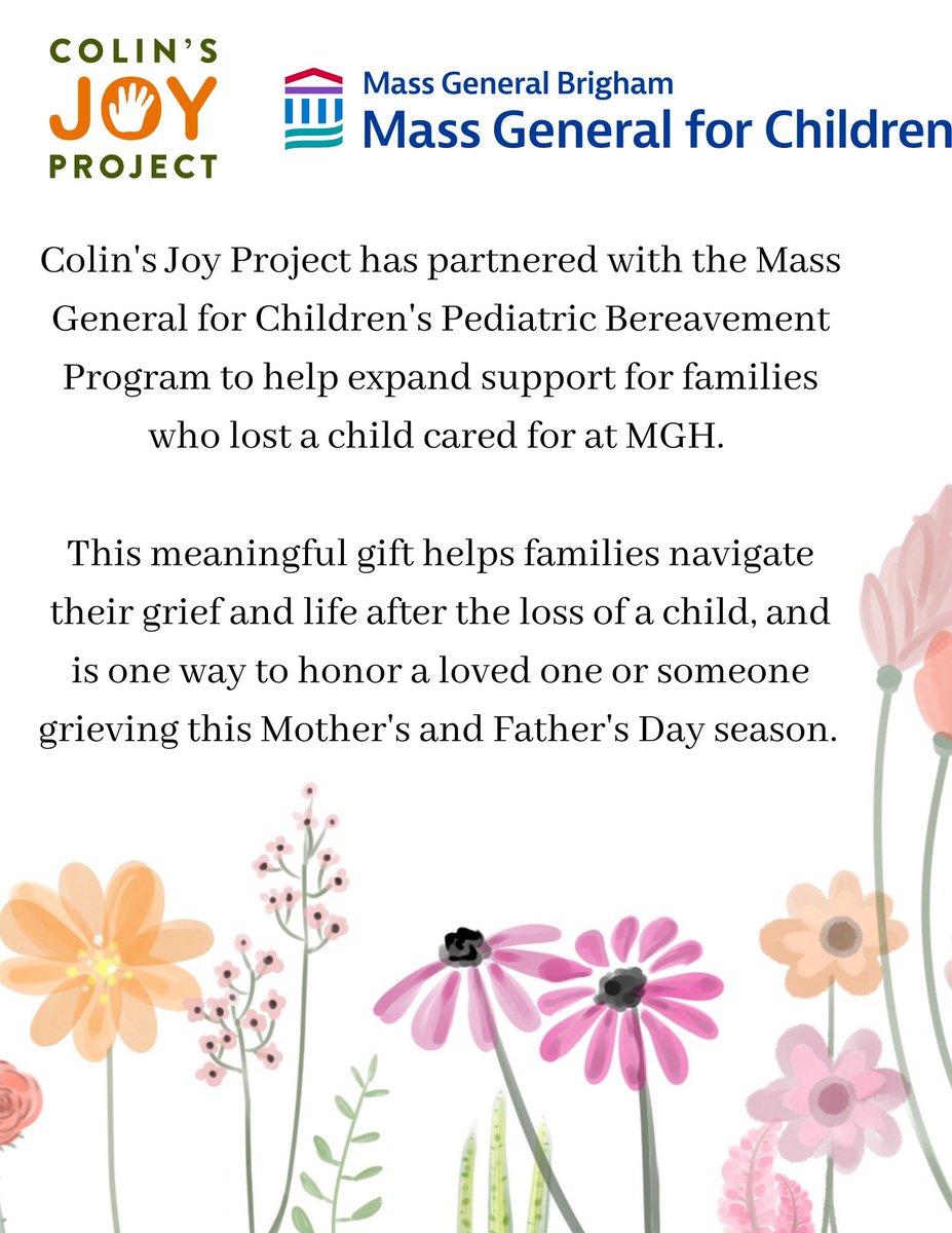 Honor a mother or loved one and share a special gift to support a grieving family who has lost a child through our Mother’s to Father’s Day drive supporting the @mghfc pediatric bereavement program. Choose an item from this @amazon wish list to help! amazon.com/hz/wishlist/ls…