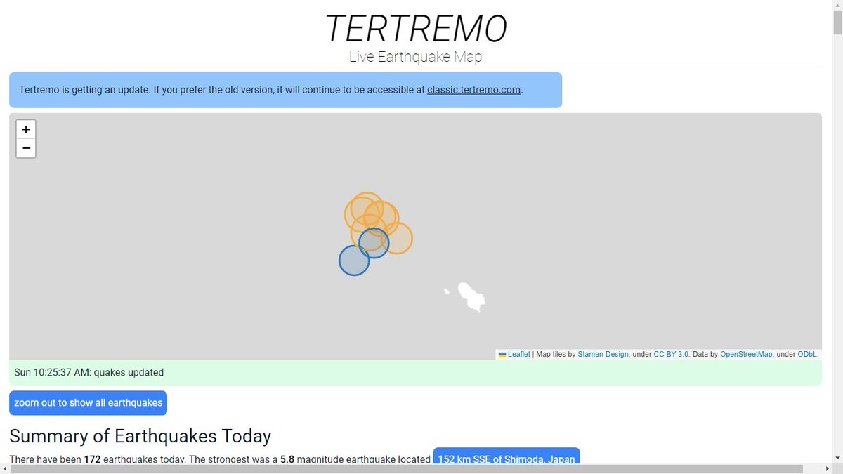 There is an earthquake swarm for large earthquakes (6 earthquakes magnitude 5+), last several hours just south of where the epicenter of the Culebra event will be and in the middle of an area that never had a single major earthquake (above 6.5) since start of records.