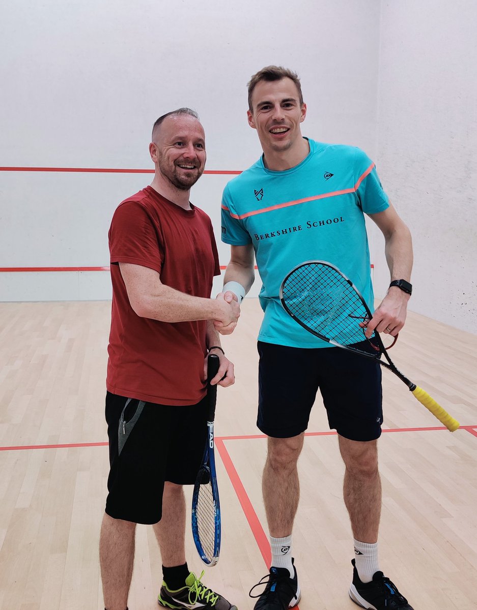Play the Pro, what an experience for some of our members to play <a href="/nickmatthew/">Nick Matthew OBE</a> former world #1 and @PSAWorldTour champion.
