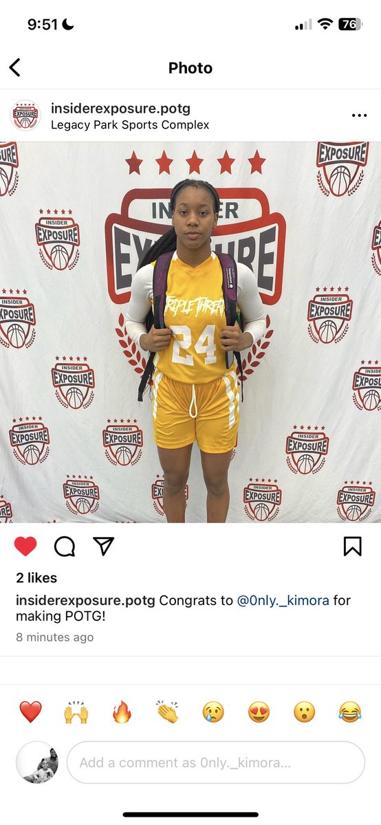 Kimora Hester (@kimora_hester) on Twitter photo Insider Exposure Florida Brawl POTG
Team Triple Threat 16U
<a href="/InsiderExposure/">InsiderExposure</a> #GrassrootsTournament #TeamTripleThreat #16uGirlsBasketball Insider Exposure Florida Brawl POTG
Team Triple Threat 16U
<a href="/InsiderExposure/">InsiderExposure</a> #GrassrootsTournament #TeamTripleThreat #16uGirlsBasketball