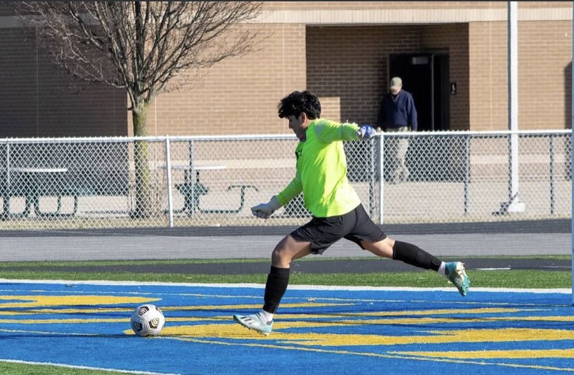 Our keeper Bryan gets to play the field… and SCORES!!

6-0!!!