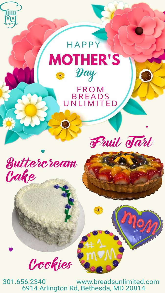 Happy Mother's Day from us at Breads Unlimited! We'd like to thank all of the mothers out there for all of the amazing things that they do on a daily basis.