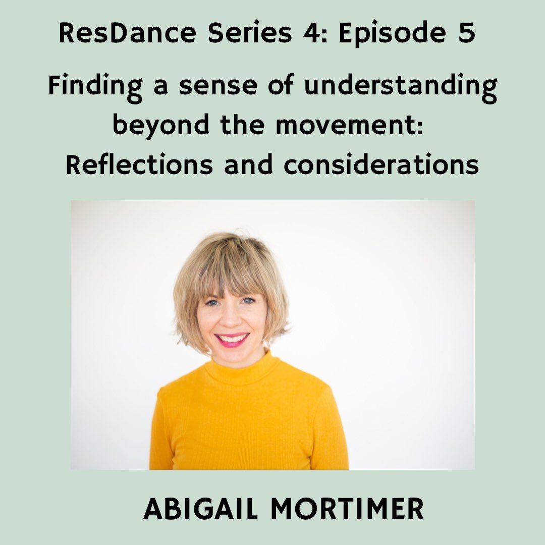 Dr Gemma Harman (@gemmaharman8) on Twitter photo ResDance Series 4: Episode 5: Finding a sense of understanding beyond the movement: Reflections and considerations with <a href="/mortimer_abi/">Abi Lawson Mortimer</a>
Please listen and share π§
podcasters.spotify.com/pod/show/gemma⦠ResDance Series 4: Episode 5: Finding a sense of understanding beyond the movement: Reflections and considerations with <a href="/mortimer_abi/">Abi Lawson Mortimer</a>
Please listen and share π§
podcasters.spotify.com/pod/show/gemmaβ¦