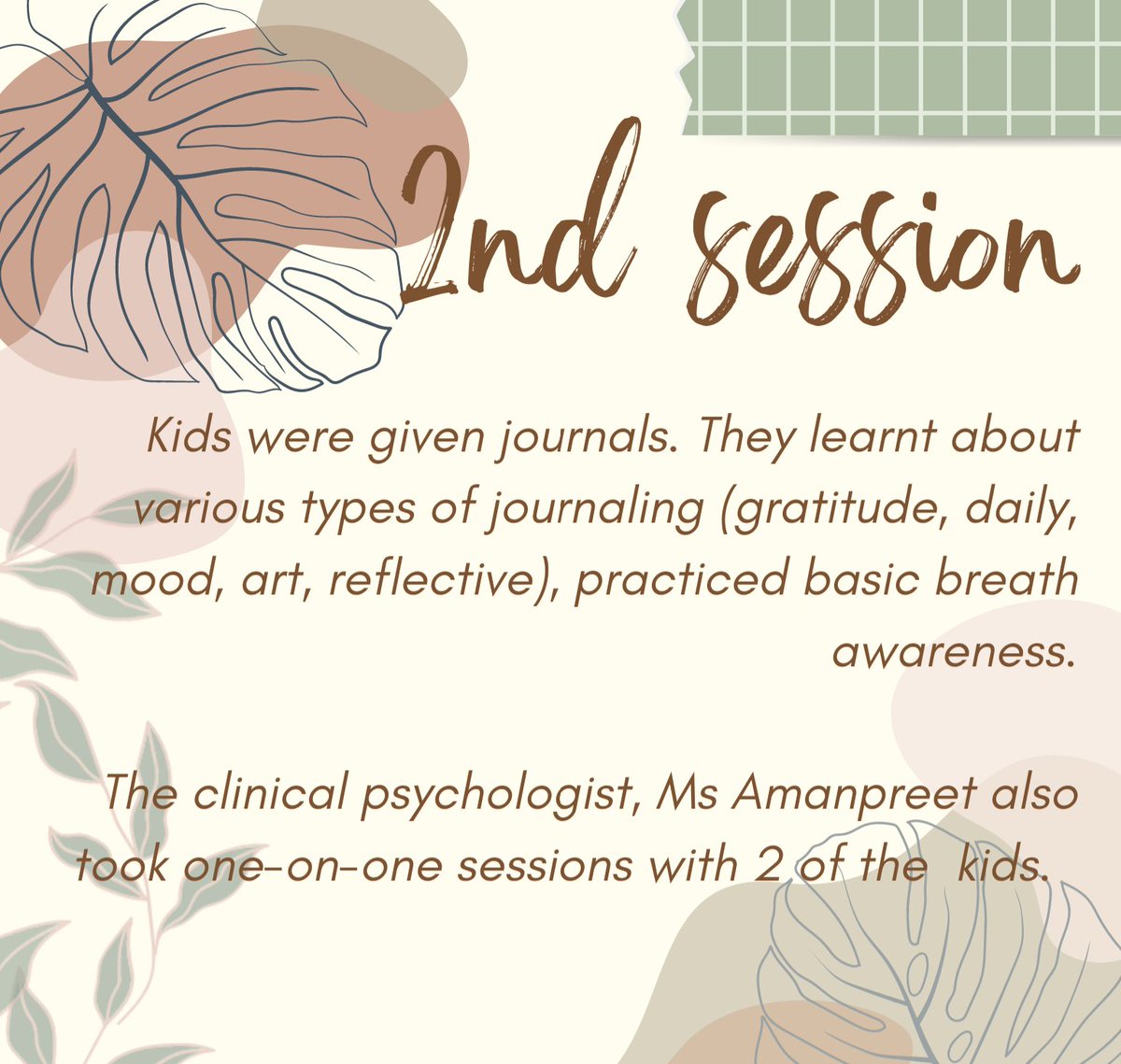 EqraFoundation's tweet photo. Update of Mann (Mental Health Project)
2 more weekly sessions conducted on 6 & 13 April.
#mentalhealth #mentalhealthawareness #mentalhealthmatters #mann #manntalks https://t.co/fM4Kw4onIK