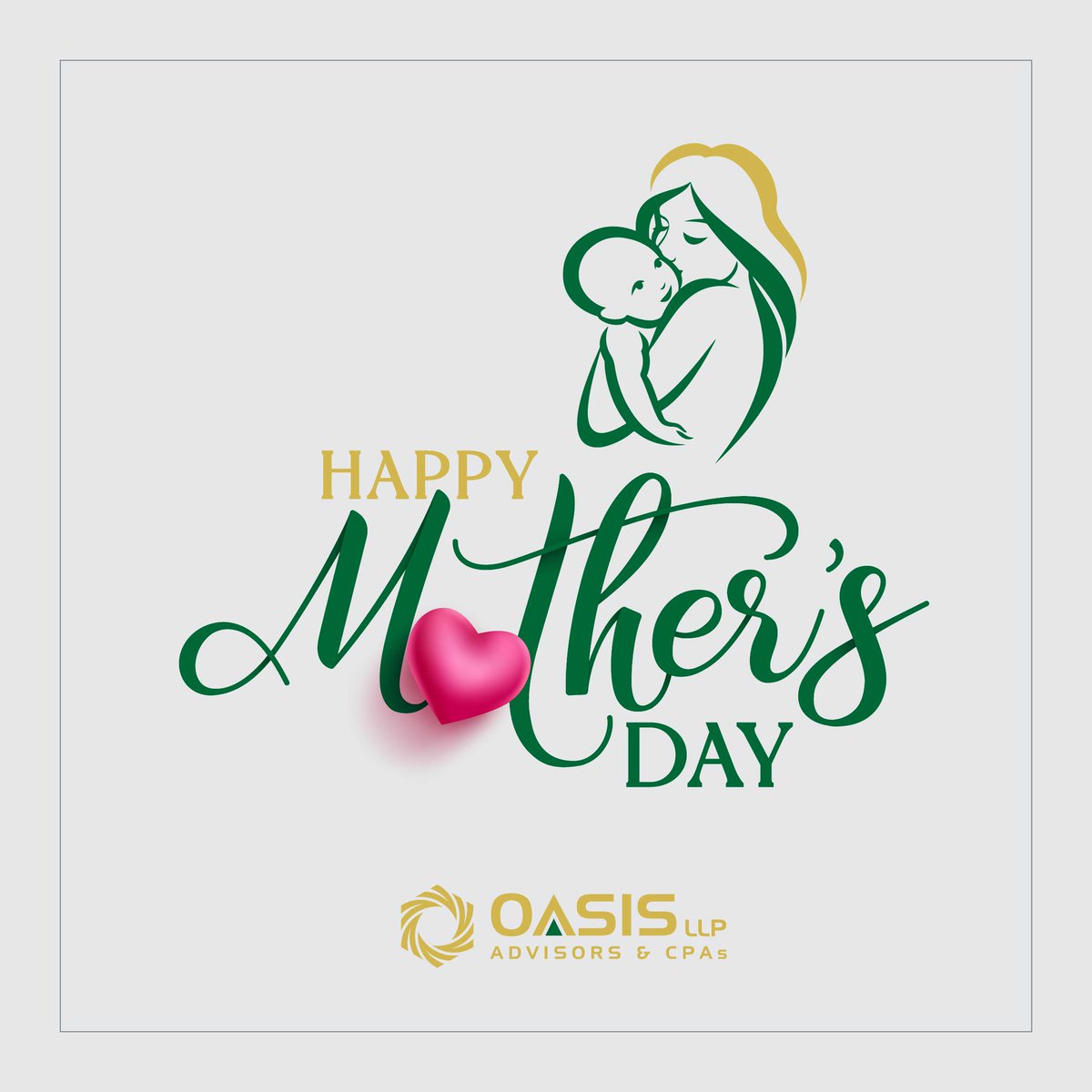 OasisLLP's tweet photo. Happy Mother's Day to all the amazing moms out there! we celebrate the women who have loved, nurtured, and supported us through everything. Thank you for always being there, for your unwavering love, and for all the sacrifices you've made to make our lives better.❤️ #MothersDay https://t.co/0OChQbsqMu