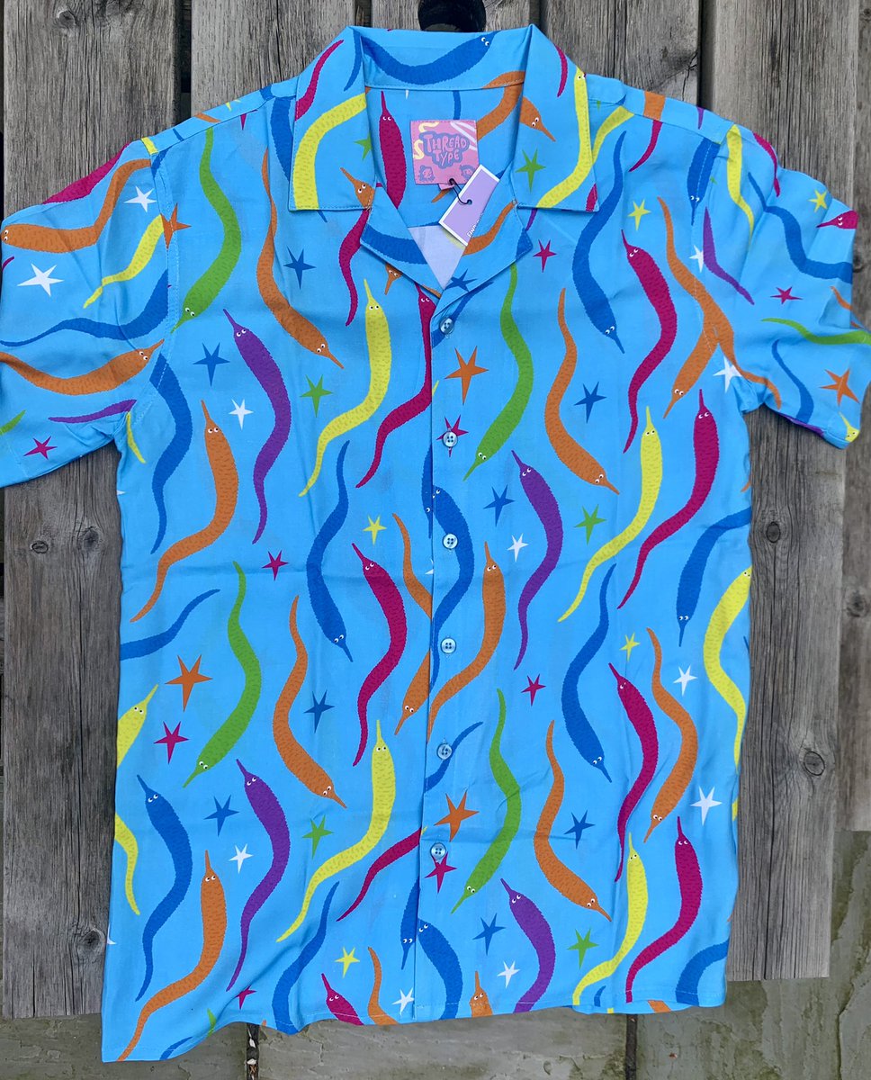 MY WORM ON A STRING HAWAIIAN SHIRT ARRIVED

SOMEONE PLEASE DRAW STEVE IN THIS
OR HOPPER