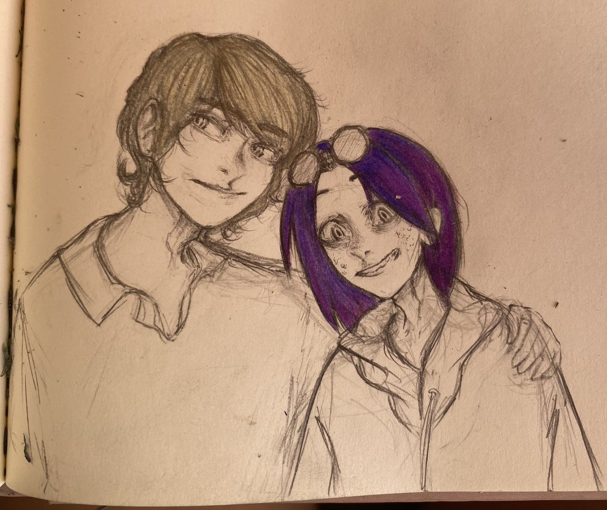 lapistole3's tweet photo. Un peliteñido y un grasoso #FNAFHS #FHS #THECRYINGCHILD #FNAFHSAU #GOLNNIE #BONNIE #GOLDEN https://t.co/1UcaxK6nYD