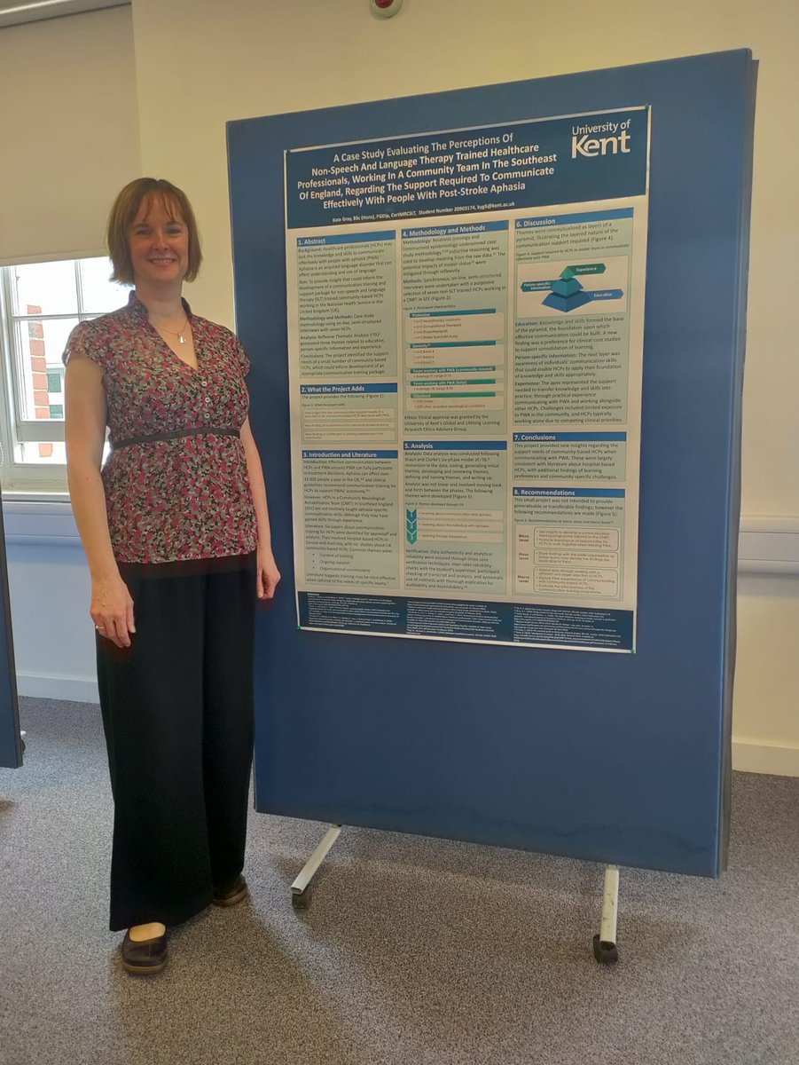KateYGray74's tweet photo. Pleased to have finished my MSc with my poster presentation. Well done to the rest of the cohort, you were all fabulous! Thanks to @DrDebbieReed for your encouragement and support, and thanks to @NHSKentCHFT for funding me. Time for a rest before planning next steps! https://t.co/qJ9CjUJt8x