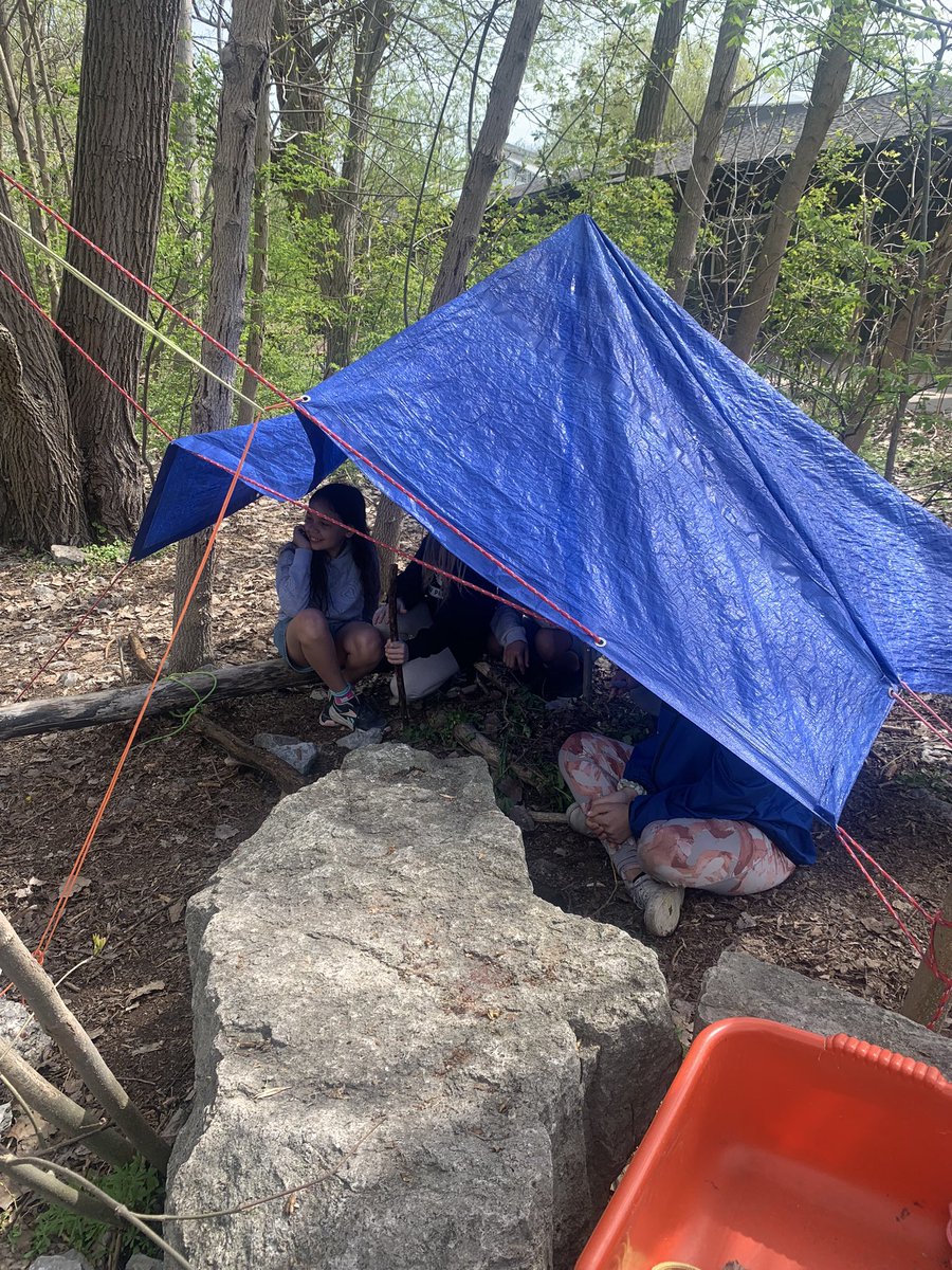 The other group made fire and structures.