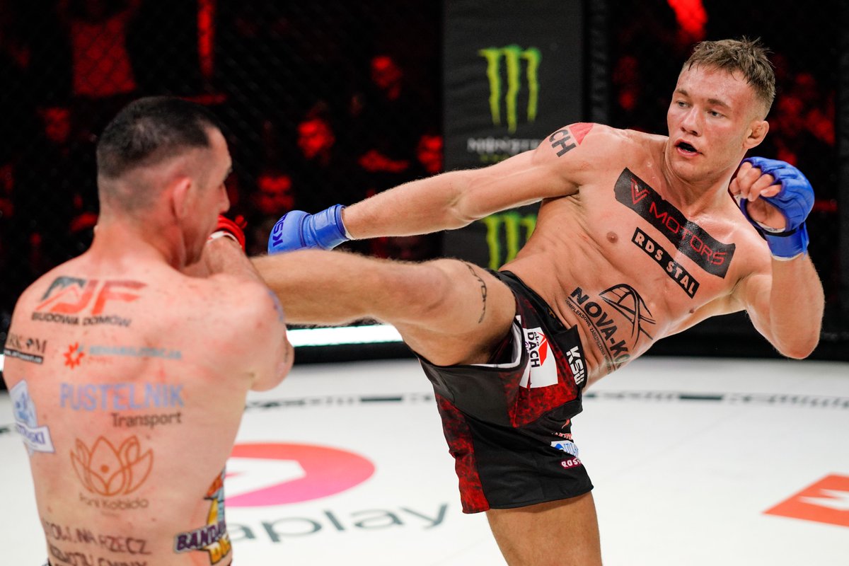 KSW_MMA's tweet photo. An impressive KSW debut! #KSW82
🇵🇱 Wiktor Zalewski moved to 5-0 last night! Welterweight has a new prospect! 👏 https://t.co/92dpaVBLal