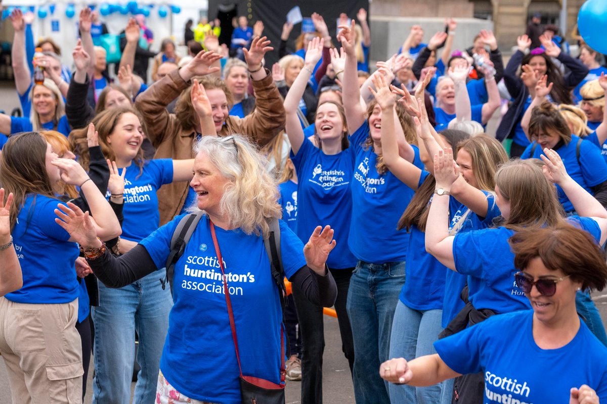 ScottishHD's tweet photo. More than half way through our amazing Dance 100 at George Square - and, wow, our dancers are really smashing it! They've come from all over Scotland to raise awareness and vital funds. More pics to follow soon but here's a few to get us started. #Huntingtonsdiseaseawarenessmonth https://t.co/HVsURiMREN