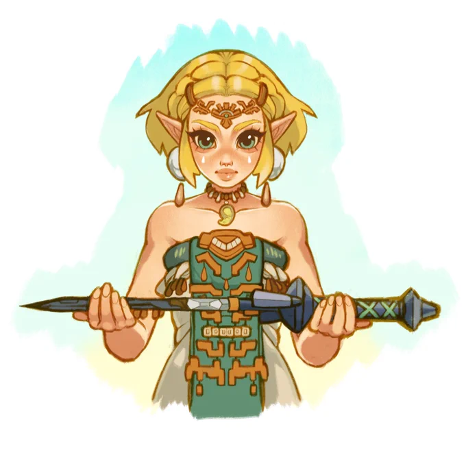 Zelda doodle loved this scene!! I haven't gotten far in the game because I stop to draw things all the time lol