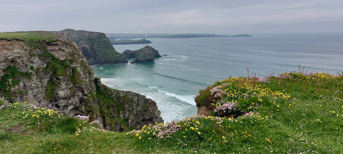 BevHunt72's tweet photo. Have arrived at #Porth #Cornwall on #Walk27 of my 55 walk challenge to raise funds for @HumanimalTrust #OneMedicine...passing lovely coves along the way..next stop #Newquay and then home π...https://t.co/Qfp9d2j80g https://t.co/7GeoTJ732v