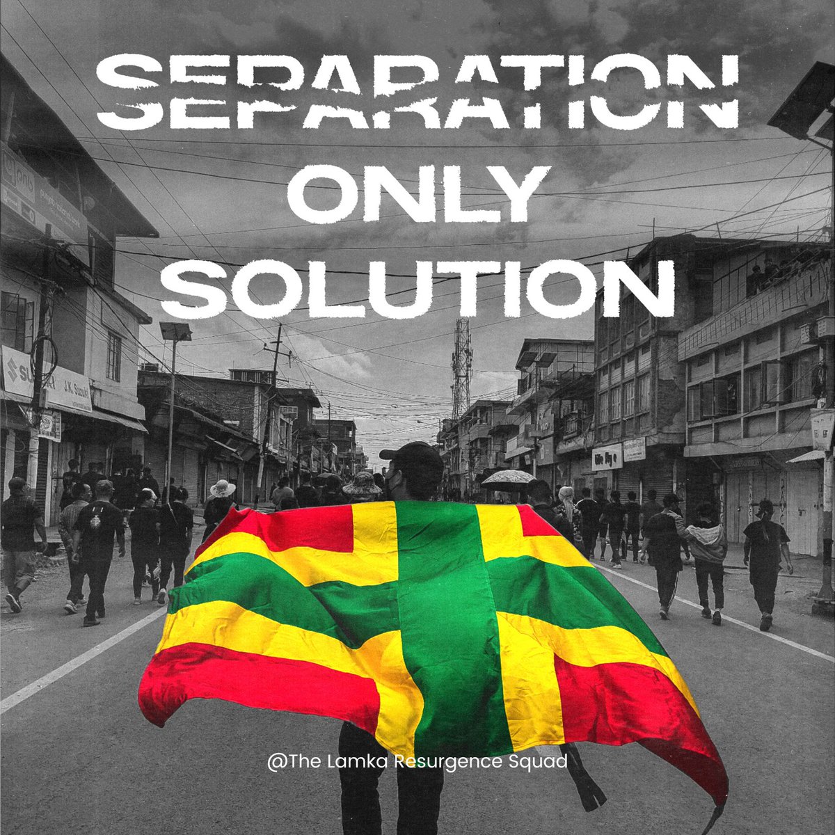 LuaiSangmuan's tweet photo. The state-sponsored ethnic cleansing has irrefutably shown to the nation and the world that the tribals (Kuki-Zomi-Hmar-Mizo) and Meiteis can no longer live together peacefully under one administration. 

#ManipurBurning #SeparationOnlySolution https://t.co/qGbZImqul2
