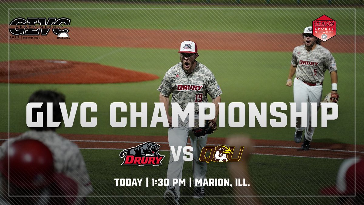 Drury Panthers (@drurypanthers) on Twitter photo .<a href="/DruryBaseball/">DRURY BASEBALL</a> faces Quincy at 1:30 pm today in Marion, Ill. for the GLVC title - live coverage on the GLVCSN (pay-per-view) .<a href="/DruryBaseball/">DRURY BASEBALL</a> faces Quincy at 1:30 pm today in Marion, Ill. for the GLVC title - live coverage on the GLVCSN (pay-per-view)