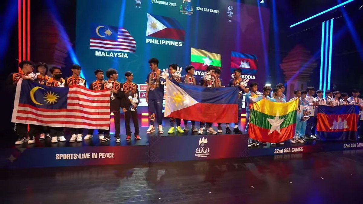 48esports's tweet photo. (Latepost) Filipina kembali membawa medali Emas dari divisi Mobile Legends Putra setelah mengalahkan Malaysia di Grand Final

Sementara, Indonesia hanya dapat hikmahnya. Menang atas Singapura, tapi kalah sama Kamboja dan Myanmar membuat tersingkir lebih awal

#SEAGames2023 https://t.co/rg0i7jvjhF