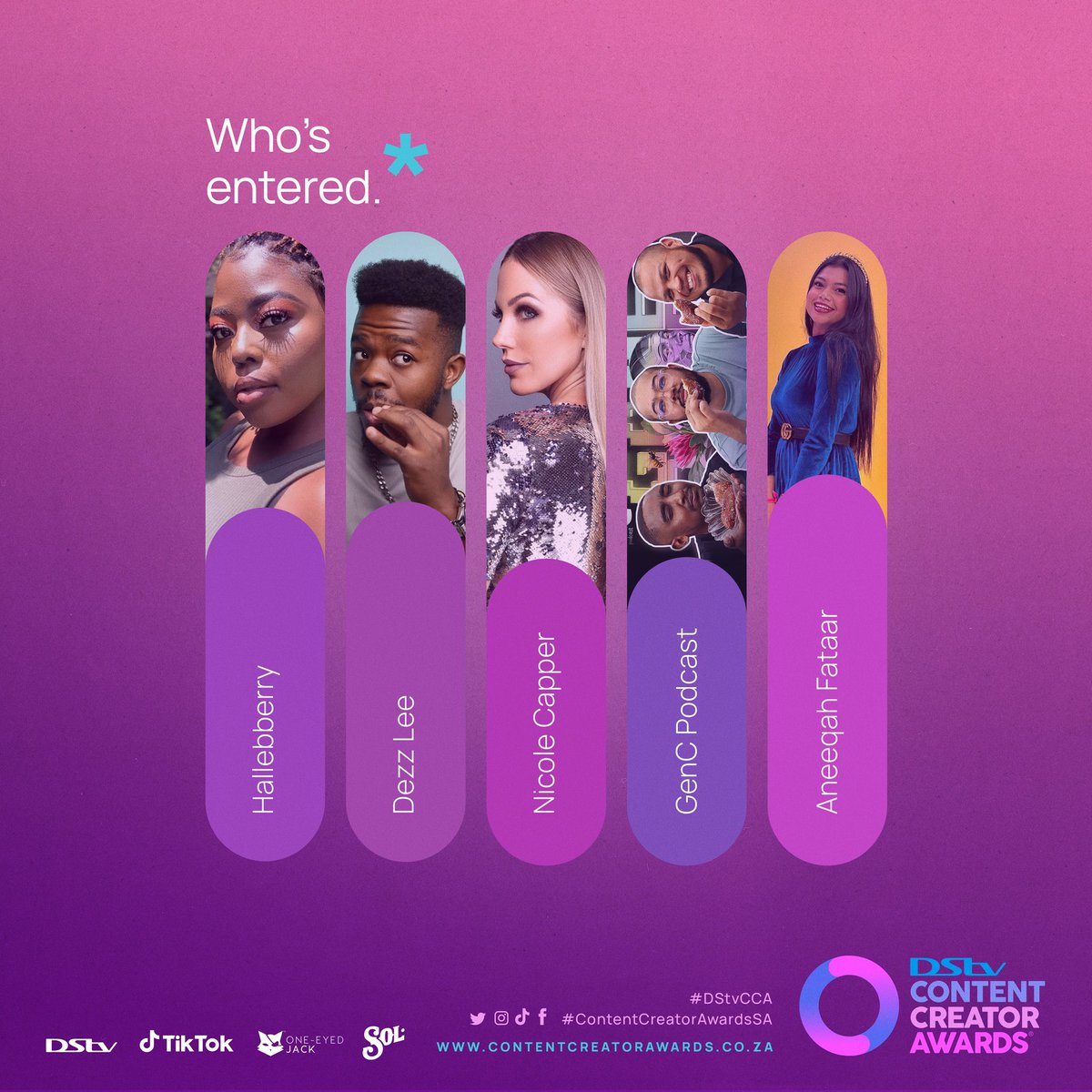 ContentAwardsSA's tweet photo. Is 2023 your year?

It’s time to put your best piece forward like these amazing creators who took the leap and entered the DStv Content Creator Awards.

Visit https://t.co/3sHWHAWqjN and ENTER NOW.

Entries close 19 June 2023.

#DStvCCA
#ContentCreatorAwardsSA https://t.co/eP5S12C0ph