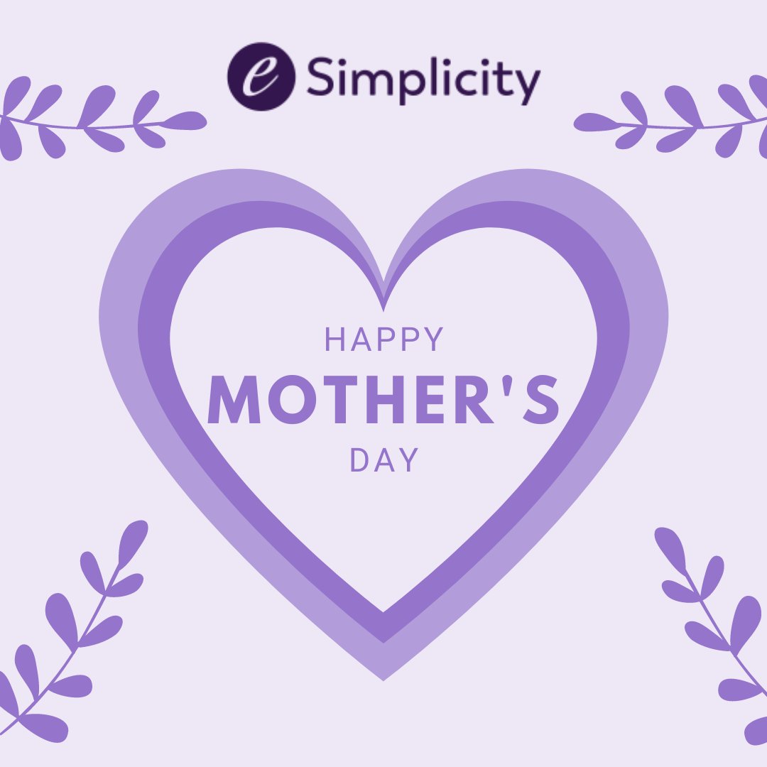 Happy Mother's Day to all the amazing moms out there! Your hard work and dedication inspire us every day. We're grateful for the important role that mothers play in our families, communities, and businesses. 
#MothersDay #WorkingMoms #MomPower #eSimplicity