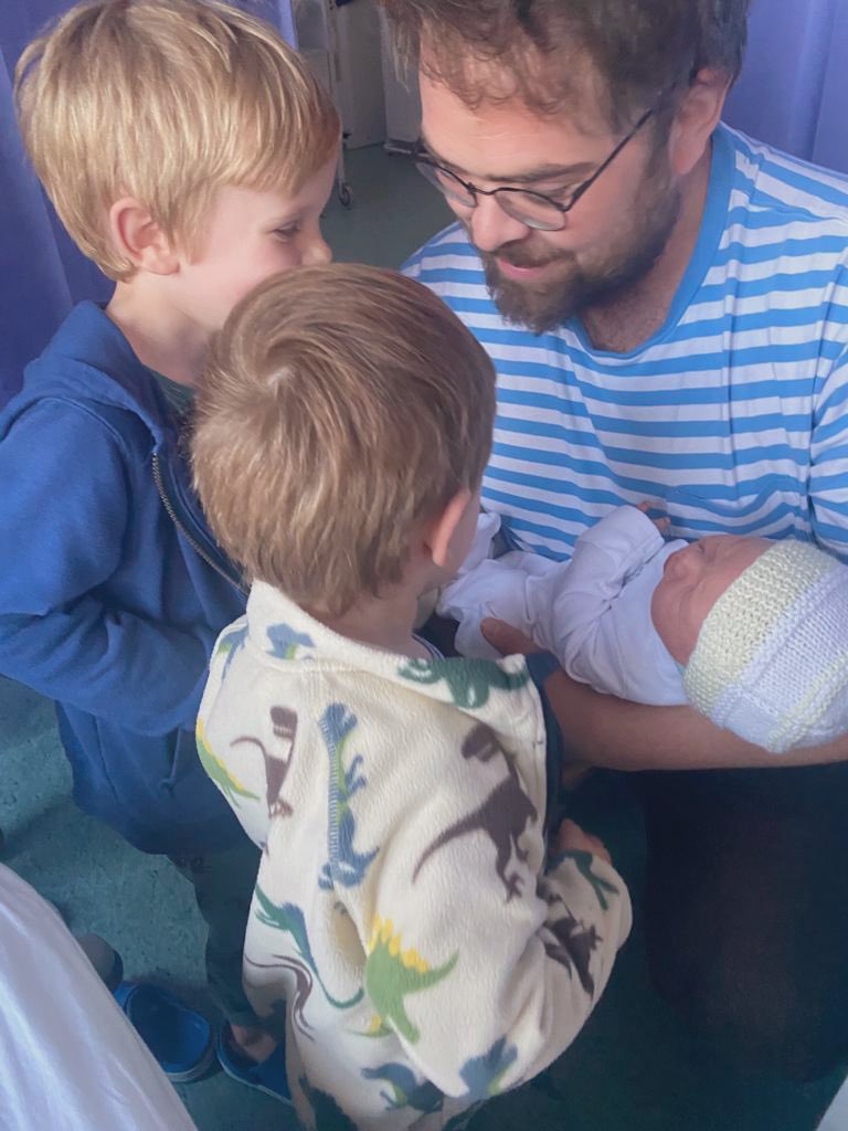 jw365's tweet photo. Introducing baby Coll to the family. He’s wonderful and his big brothers are already in love ♥️ 🐣 https://t.co/g3w7Jlcjz1