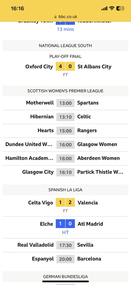 TheBigScotYin's tweet photo. Why does the Women’s Scottish premier league never have live scores, happens all the time. Some games started over 4 hours ago and still no score. Come on can’t be that difficult https://t.co/uB8kg12cUV