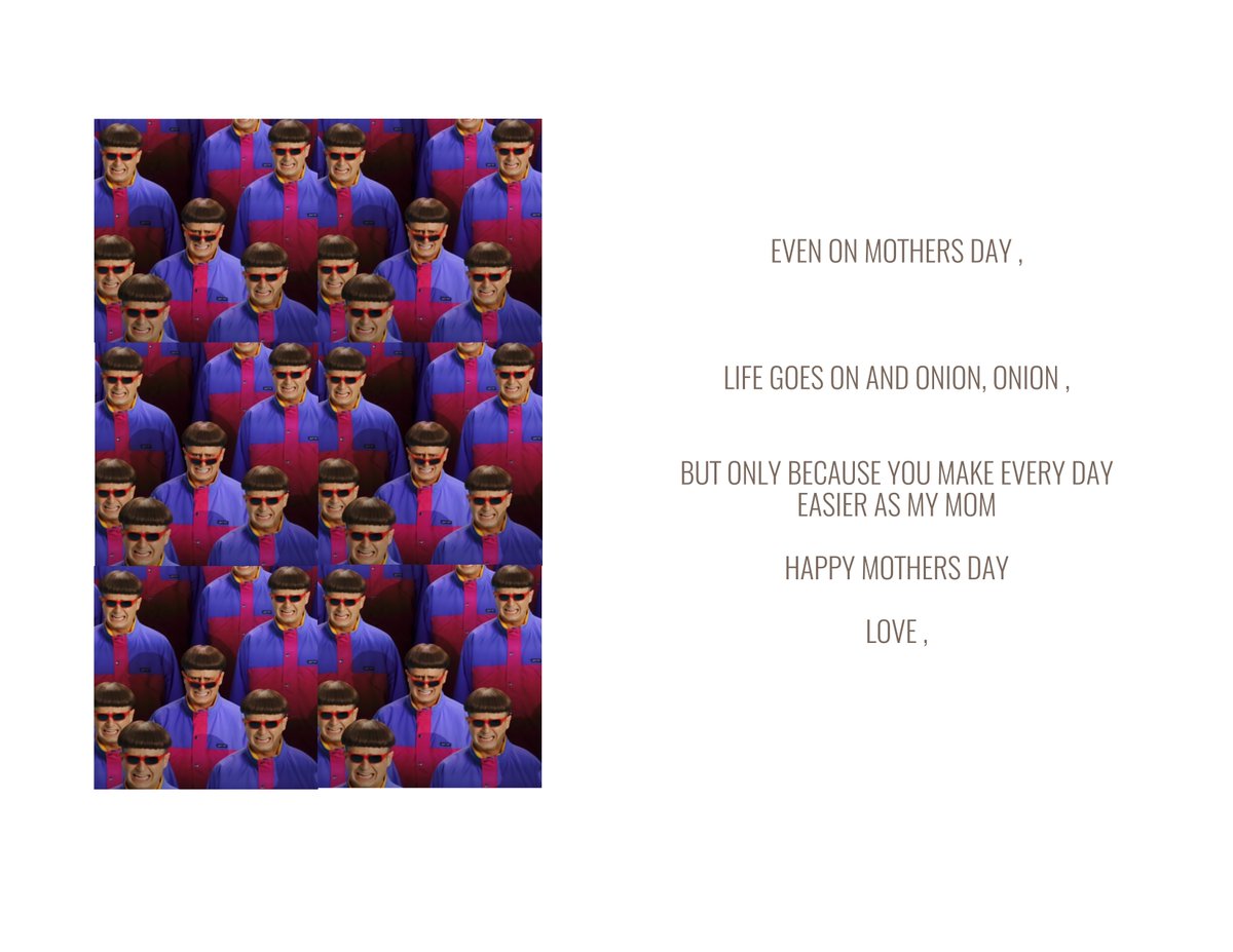 DabVisuals's tweet photo. Life goes on and on , but don't let that stop you from celebrating #MothersDay2023 , I created an @Olivertree Inspired card ! Show the moms in your life that "life goes on and on" because of them !  

https://t.co/0TCxQRHXz7 https://t.co/JpaGp7X5Tz