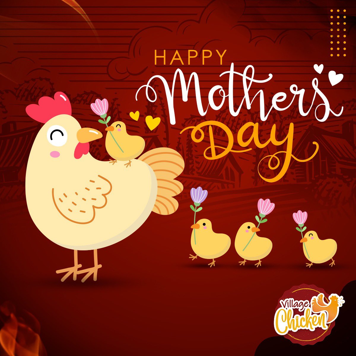 VillageChicken_'s tweet photo. Have a CLUCKING awesome Mother’s Day! ❤️ https://t.co/Q84sBUdYdc