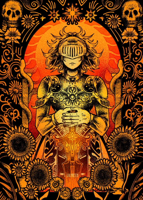 qt with your orange art  